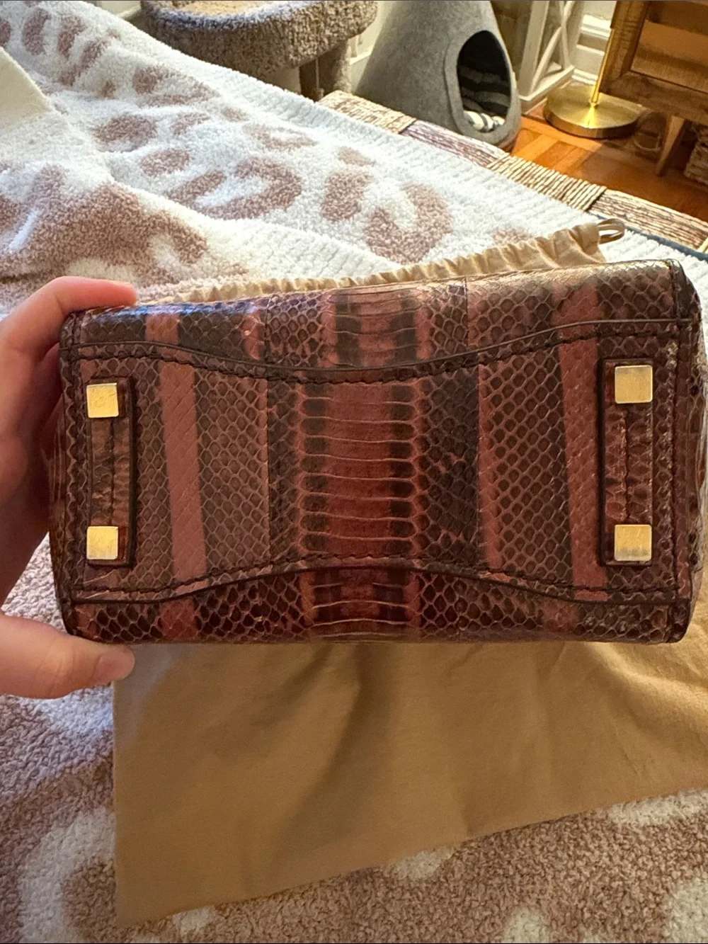 Michael Kors Collection Bancroft Snakeskin Bag
